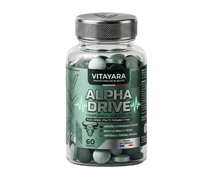 Flacon Alpha Drive aux reflets émeraude et bouchon chromé